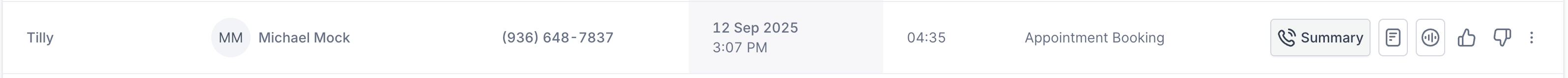 AI appointment booking example for Georgetown customer